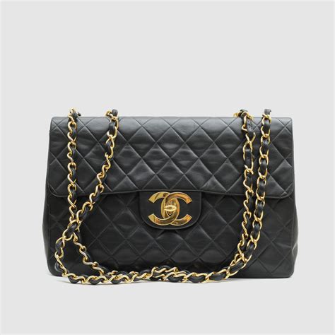 classic black chanel bag|black chanel bag price.